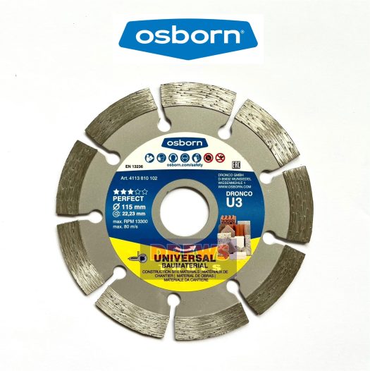 Osborn Diamond Cutting Disc U3 115 x 3 x 22.2mm