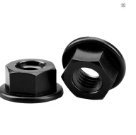 Plastic nuts M6, M8, M10, M12, in Black Nylon